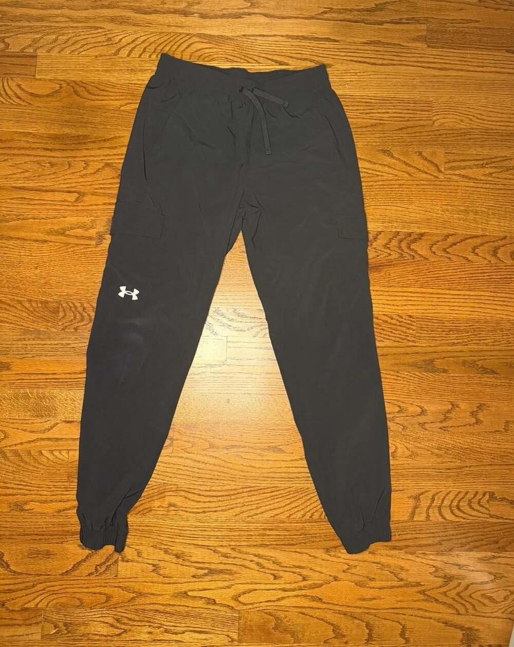 Under Armour Youth Black Woven Cargo Joggers Pants Size YXL